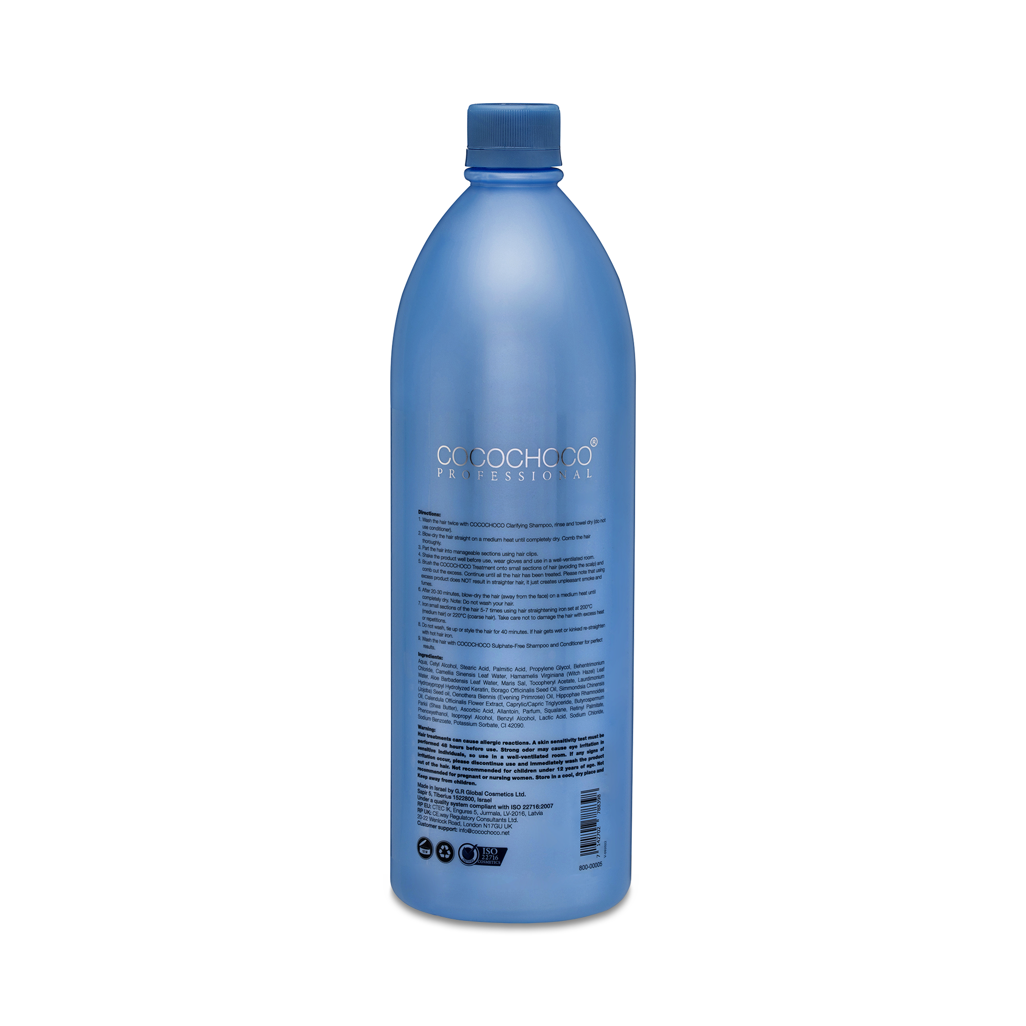 Cocochoco Professional keratin PURE za trajno ravnu i zdravu kosu 1000 ml